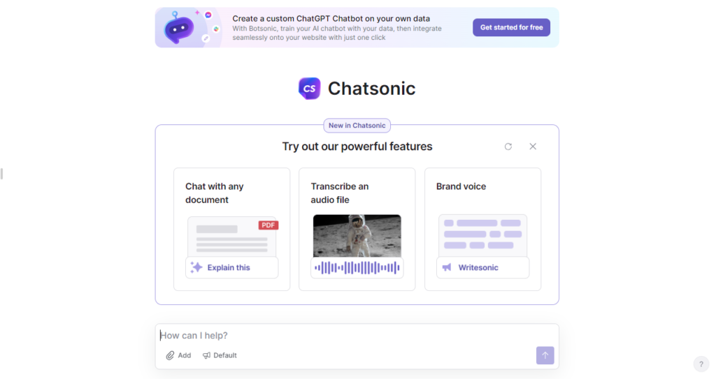 ChatSonic - ChatGPT alternative